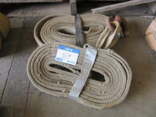 (2) 10' X 2" Load Slings w/ Hook