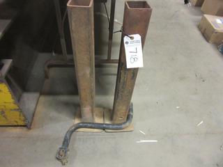 (2) Trailer Stands C/w Jack Handle