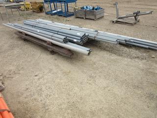 Qty Of Assorted Size Steel Pipe C/w Steel Skid