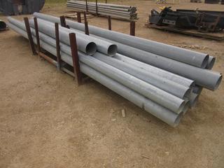 Qty Of Assorted Size Steel Pipe C/w Steel Rack