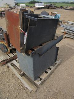 Qty Of Steel Boxes w/ Rollers C/w Air Tank. SN 006-03005935