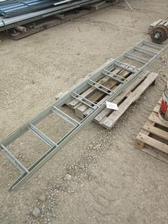 Qty Of (3) 8ft Steel Ladders