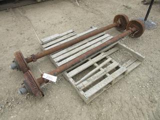 (2) 8ft Trailer Axles w/ Electric Brakes