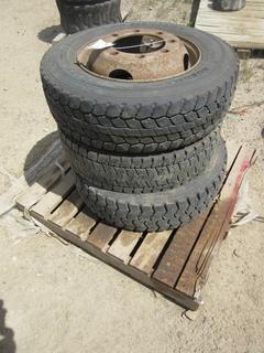 Qty Of (3) Roadmaster 245/70R19.5 Tires w/ Rims