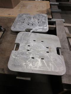 2' X 2' Aluminum Trailer Stand Pads