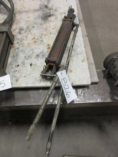 Approx 14" Stroke X 2" Bore Hydraulic Cylinder C/w 3/8" Hose