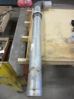 Steel Pipe w/ 5ft 4-3/4in Diam Rubber Joints