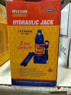 Western Rugged 7in-14in 2-Ton Hydraulic Jack 
