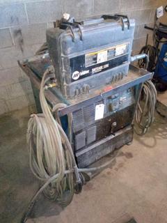 Miller CP302 Welder Set Up For Miller Suitcase 12RC On Cart c/w Cables, Gas Set Up.