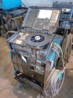 Miller CP302 Welder Set Up For Miller Suitcase 12RC On Cart c/w Cables, Gas Set Up. S/N KG151035.