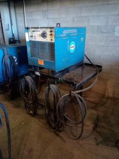 Miller Gold Star 400SS Direct Current Welder On Stand c/w Cables, Welding Lead & Stinger.