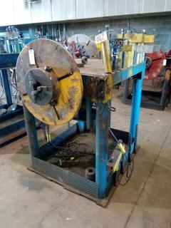 Positioner On Stand c/w Quantity of Assorted Jigs, Foot Pedal, KBMD DC Motor Speed Control, 12 1/2" Head.