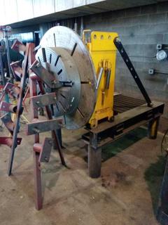 Positioner On Stand c/w Quantity of Assorted Jigs & Jig Stand, Foot Pedal, Penta Drive DC Motor Speed Control, 31 1/2" Head.