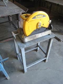 Dewalt 14" Chop Saw On Stand.