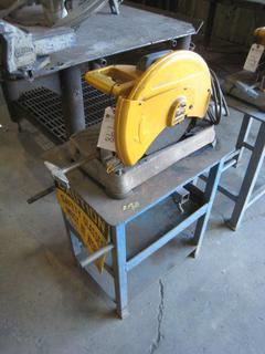 Dewalt 14" Chop Saw On Stand.