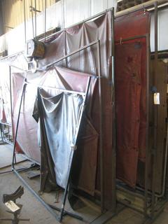 (5) Welding Screens & Stands (Marked Blue)