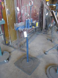 Rolling Pedestal Buffer/Grinder Stand.