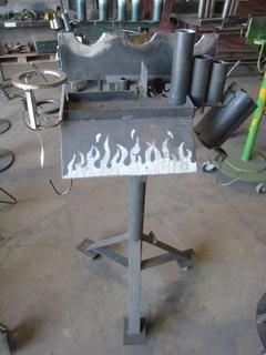 Rolling Tri-Leg Pedestal Buffer/Grinder Stand.