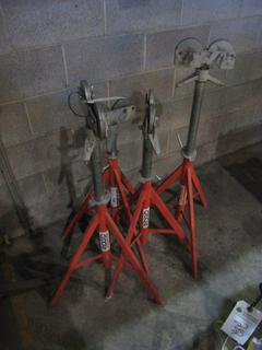 (4) Ridgid Roller Pipe Stands.