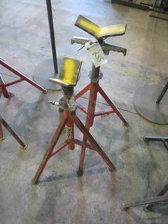 (2) Ridgid Pipe Stands.(Marked Yellow).