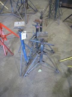 (4) Assorted Roller Pipe Stands.