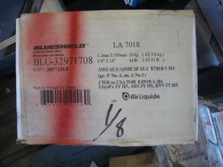 Unused Blueshield Welding Rod. 1/8" LA-7018.