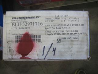 Unused Blueshield Welding Rod. 1/4" LA-7018.