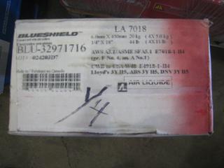 Unused Blueshield Welding Rod. 1/4" LA-7018.