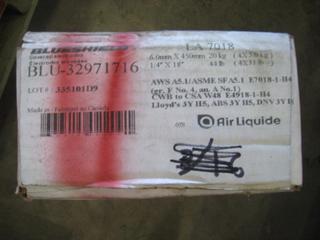 Unused Blueshield Welding Rod. 1/4" LA-7018.