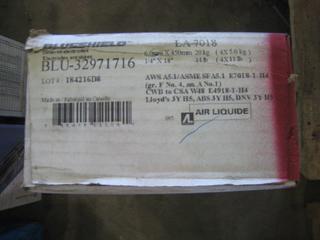 Unused Blueshield Welding Rod. 1/4" LA-7018.