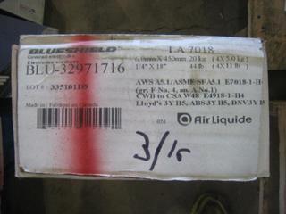 Unused Blueshield Welding Rod. 1/4" LA-7018.