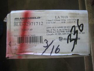 Unused Blueshield Welding Rod. 3/16" LA-7018.