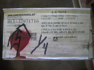 Unused Blueshield Welding Rod. 1/4" LA-7018.