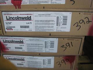 Unused Lincolnweld Roll Of Welding Wire 5/32" LA-71.