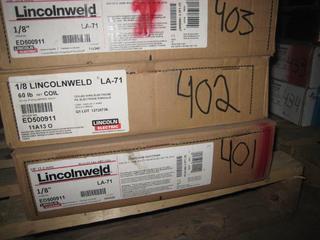 Unused Lincolnweld Roll Of Welding Wire 1/5" LA-71.