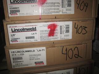 Unused Lincolnweld Roll Of Welding Wire 1/5" LA-71.