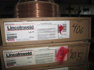 Unused Lincolnweld Roll Of Welding Wire 3/32" LA-71.