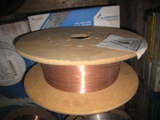 Air Liquid BlueShield Solid Wire LA 5-6 Welding Wire Reel (Partial).