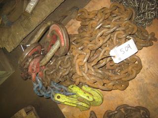 Campbell Mack Supply 2 Leg Rigging Bridle Size 5/8" Grade 80, Length 21'9" Working Load Limit 31,300 Lbs.