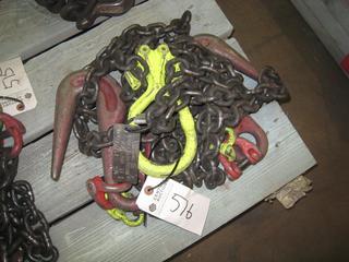 Campbell Mack Supply 2 Leg Rigging Bridle w/ Sorting Hooks 5/16" Grade 100 Length 11' 5 3/4".