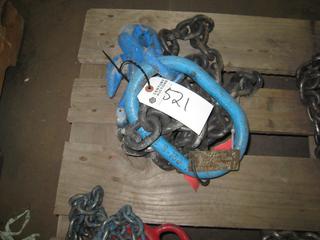 Campbell Mack Supply 2 Leg Rigging Bridle, Size 1/2", Grade 100, Length 10' 1/4", Working Load Limit 15,000 Lbs.