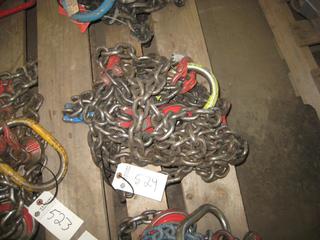 Campbell Mack Supply 2 Leg Rigging Bridle Size 3/8" Grade 80, Length 15' 1 3/4" Working Load Limit 12,300 Lbs.