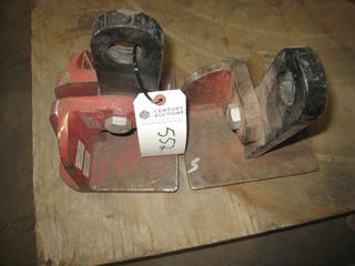 (2) CMS Plate Clamps Working Load Limit 13,224 Lbs./Pair.