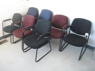 (7) Fabric Chairs.