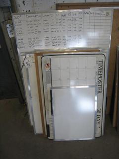 Quantity of Small, Medium, Large Whiteboards.