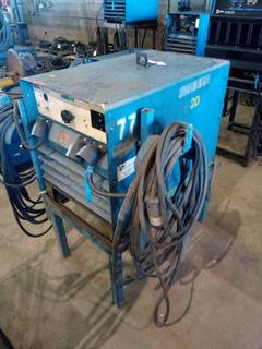 Miller Model SRH333 Welder On Stand c/w Cables, Welding Lead.