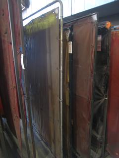 (5) Welding Screens & Stands (Marked White)