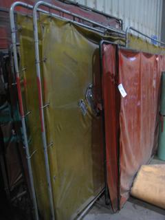 (10) Welding Screens & Frames (Red).