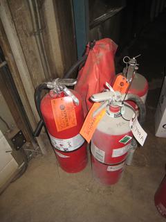 (4) Large Fire Extinguishers. Dry Chemical. Type ABC Size 20.