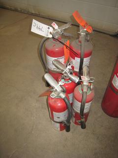 (3) Medium (3) Small Fire Extinguishers. Dry Chemical. Type ABC Sizes 10 & 5.